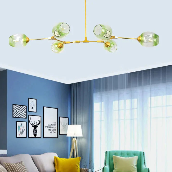 Bubble Glass Sputnik Chandelier