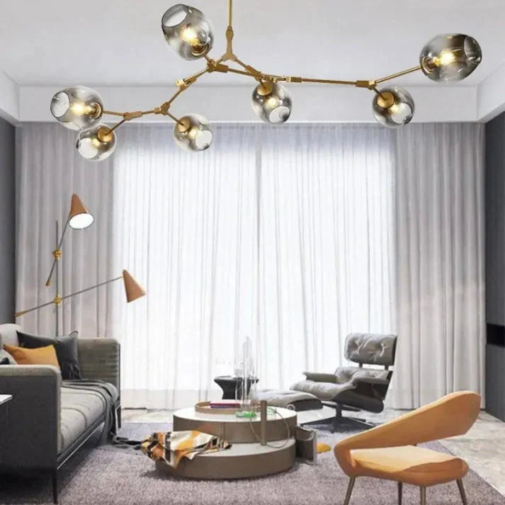 Bubble Glass Sputnik Chandelier