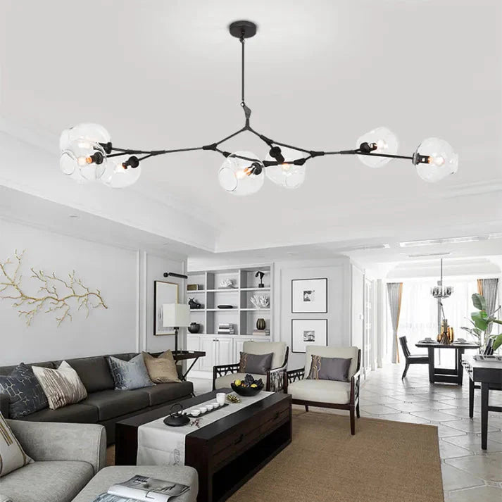 Bubble Glass Sputnik Chandelier