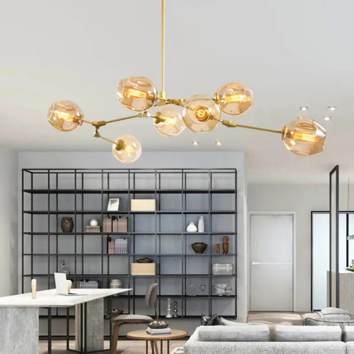 Bubble Glass Sputnik Chandelier