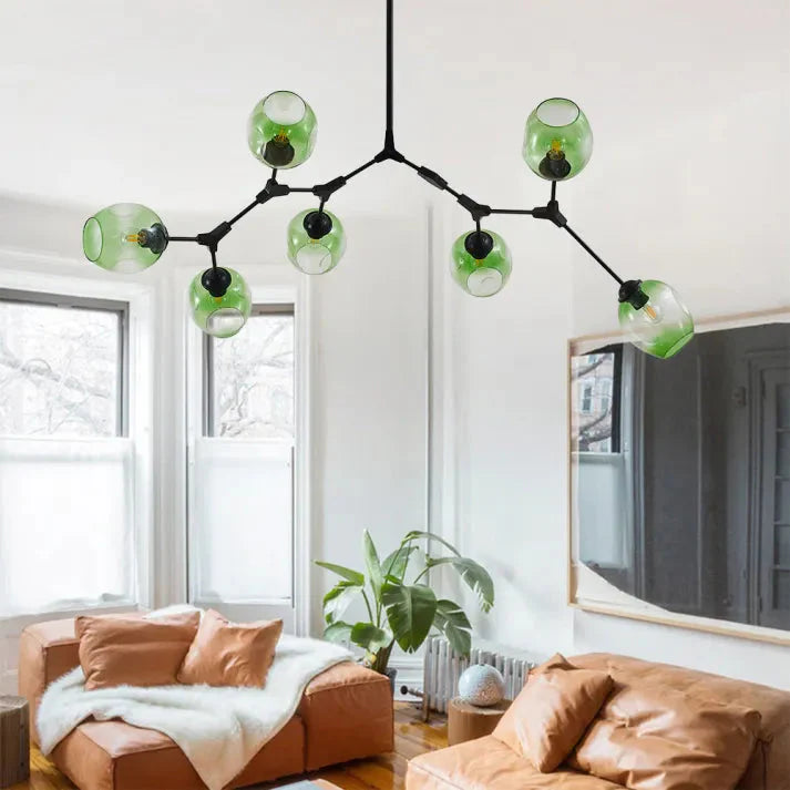 Bubble Glass Sputnik Chandelier