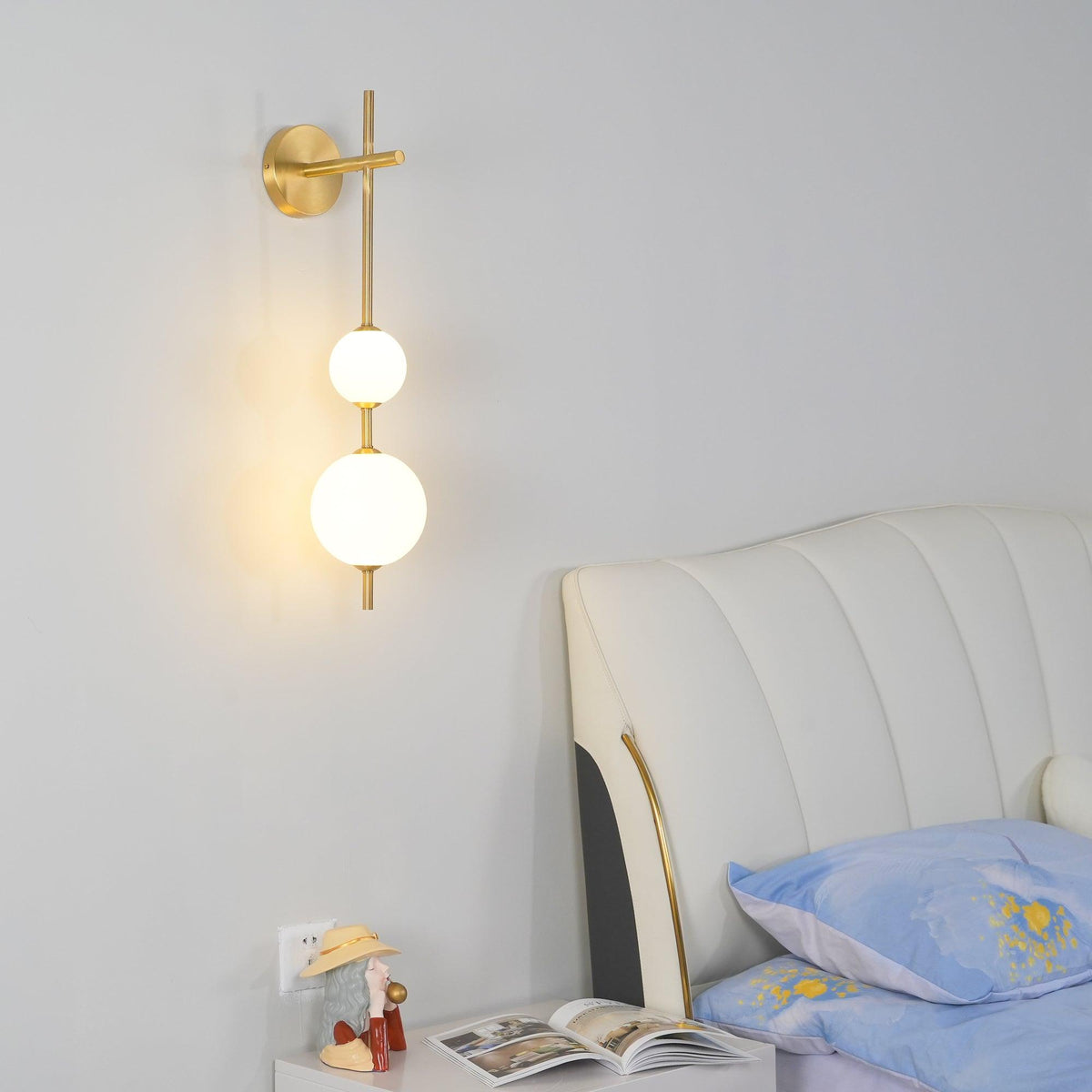 Vertical Globe Wall Light