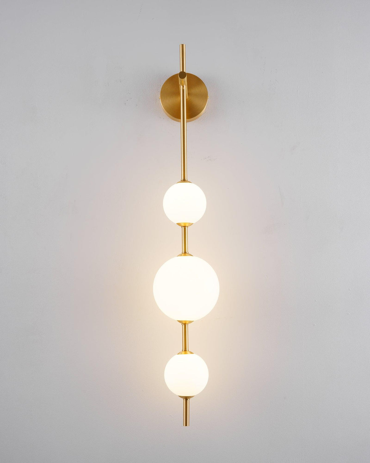 Vertical Globe Wall Light