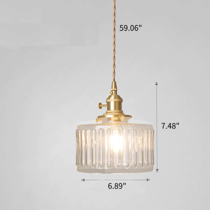 Vintage Crystal Pendant Lamp