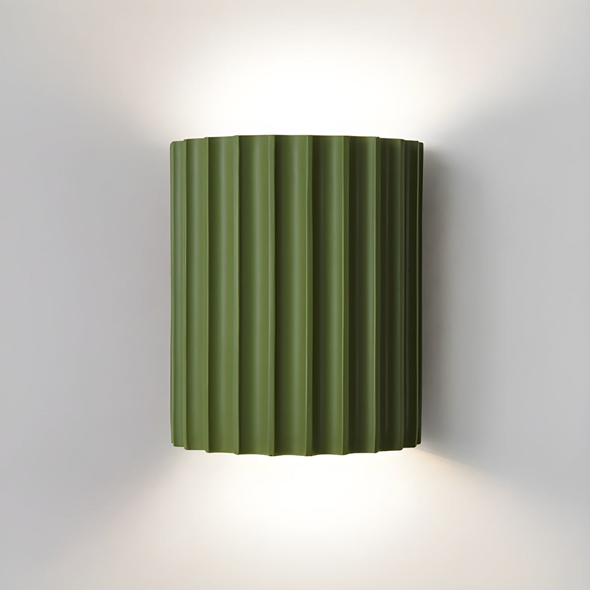 Modern Half-Moon Resin Wall Sconce