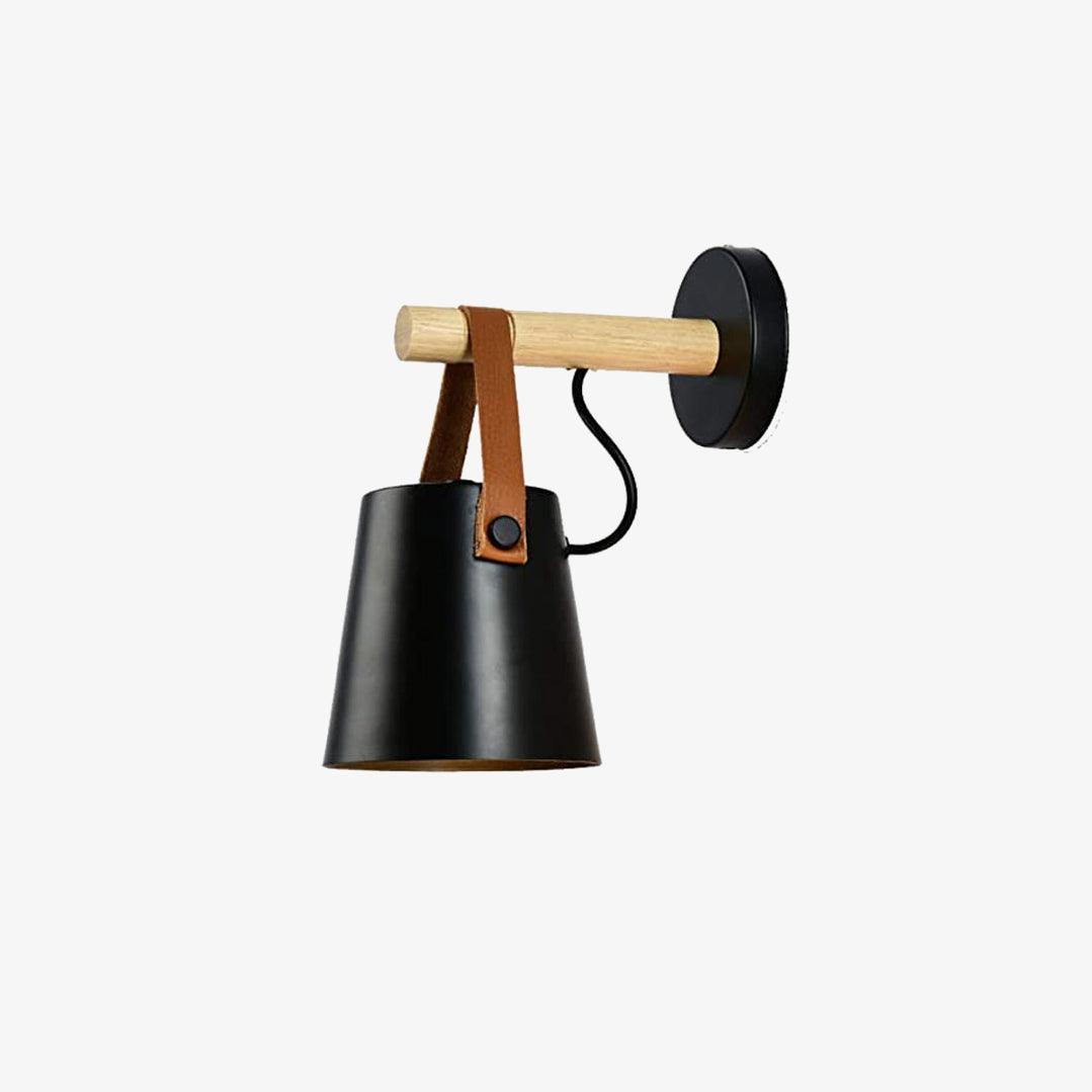Conical Wooden Wall Light