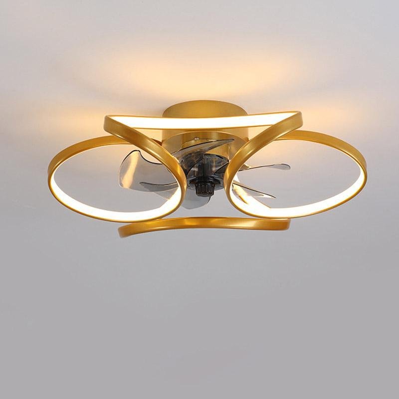 Flower LED Ceiling Fan Light with Remote