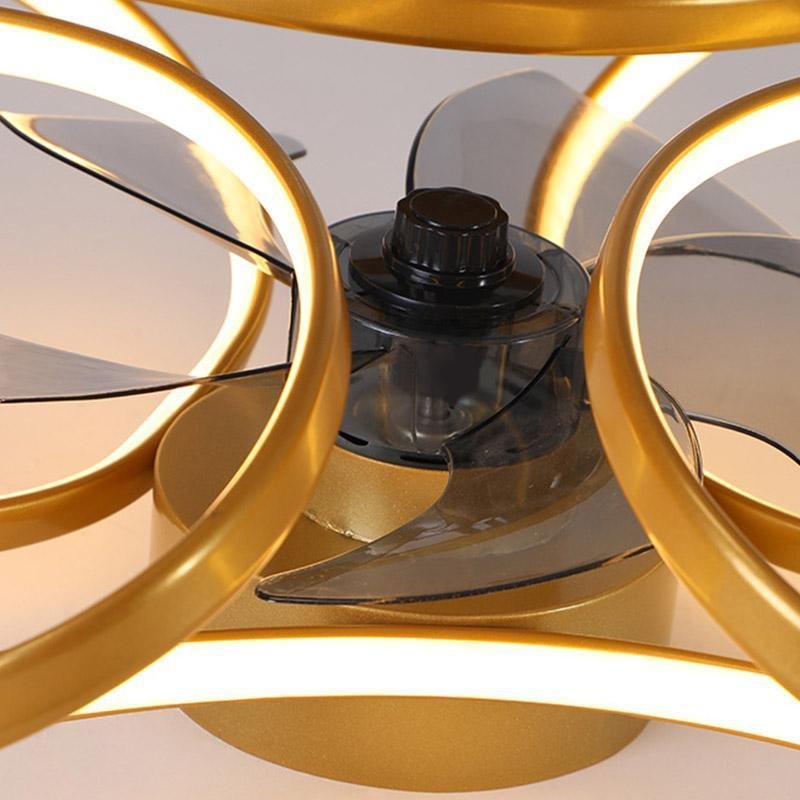 Flower LED Ceiling Fan Light with Remote