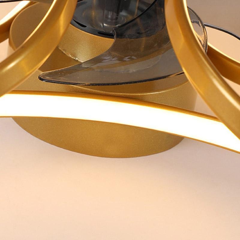 Flower LED Ceiling Fan Light with Remote