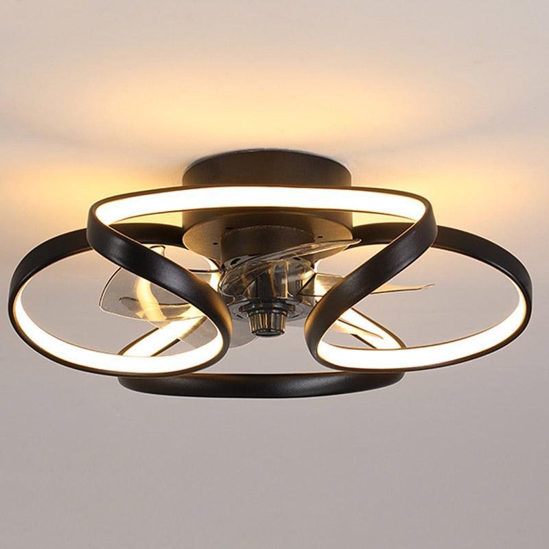 Flower LED Ceiling Fan Light with Remote