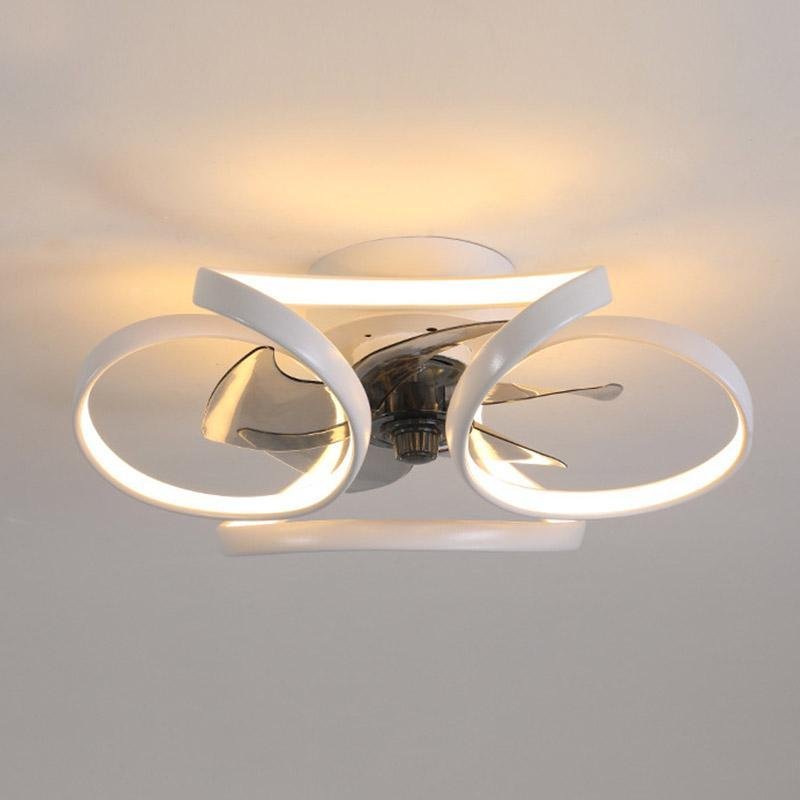 Flower LED Ceiling Fan Light with Remote