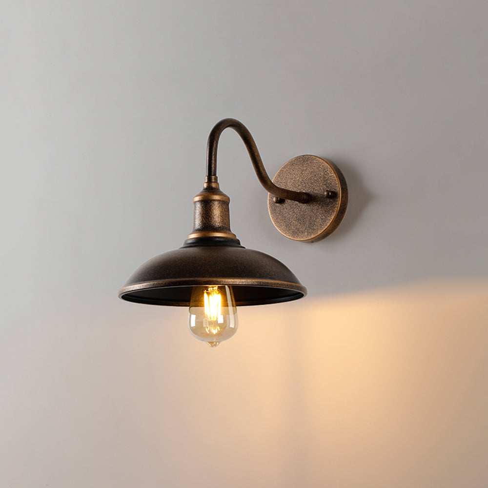 Alessio Antique Brass Outdoor Wall Light