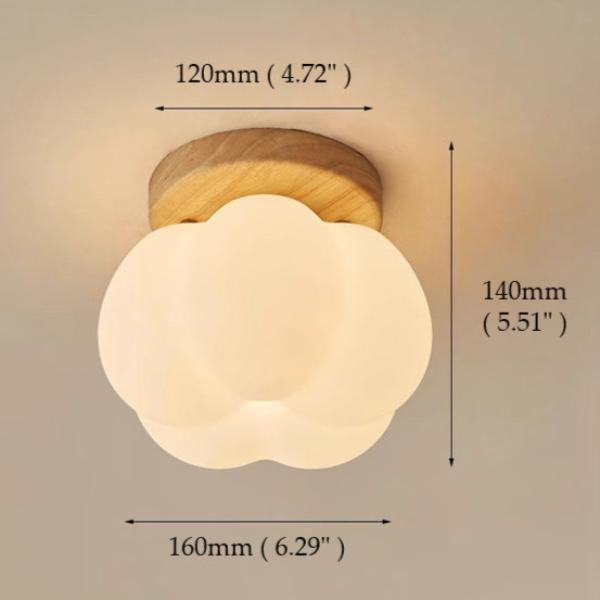 Pumpkin Flush Ceiling Light
