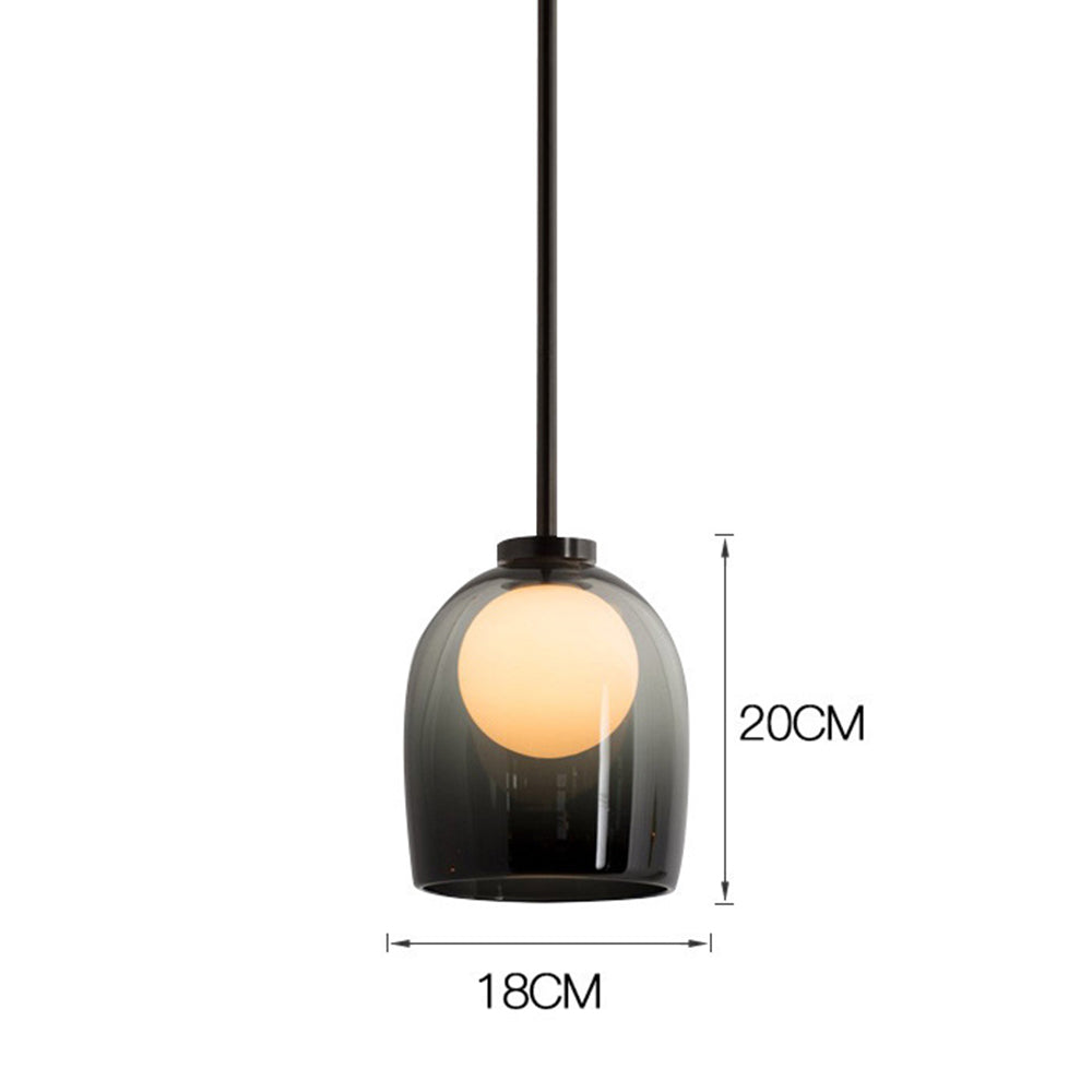 Modern Glass Globe Pendant Light