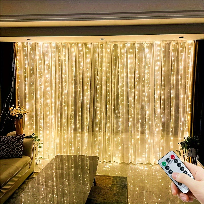 Fairy Light Window Curtain