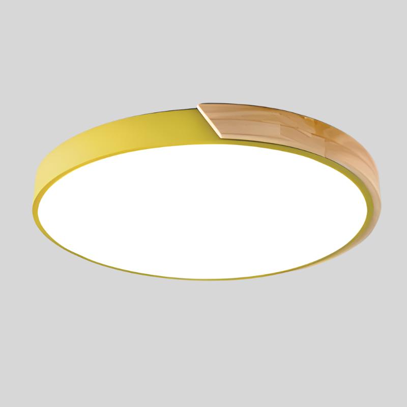 Nordic Wooden Macaron Ceiling Light