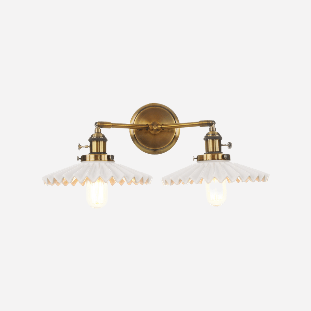 Antique Ceramic Double Lamp