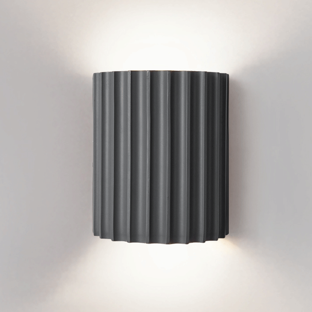 Modern Half-Moon Resin Wall Sconce