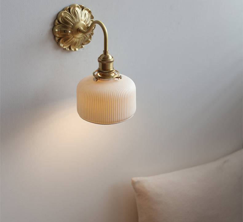 Brass Ceramic Wall Light