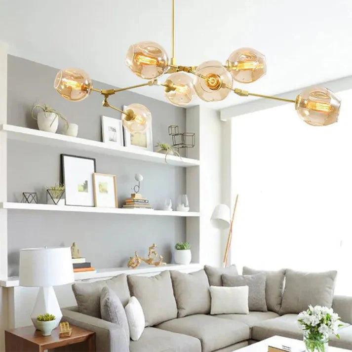 Bubble Glass Sputnik Chandelier