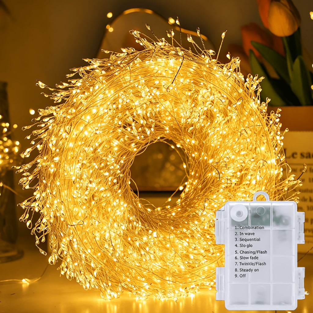 Golden Cluster Twinkle Lights