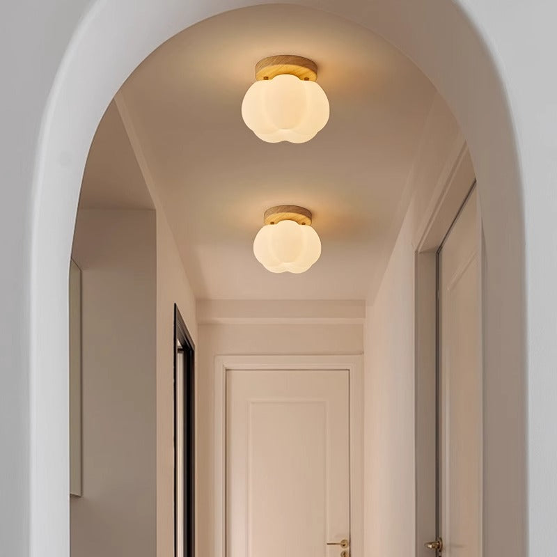 Pumpkin Flush Ceiling Light