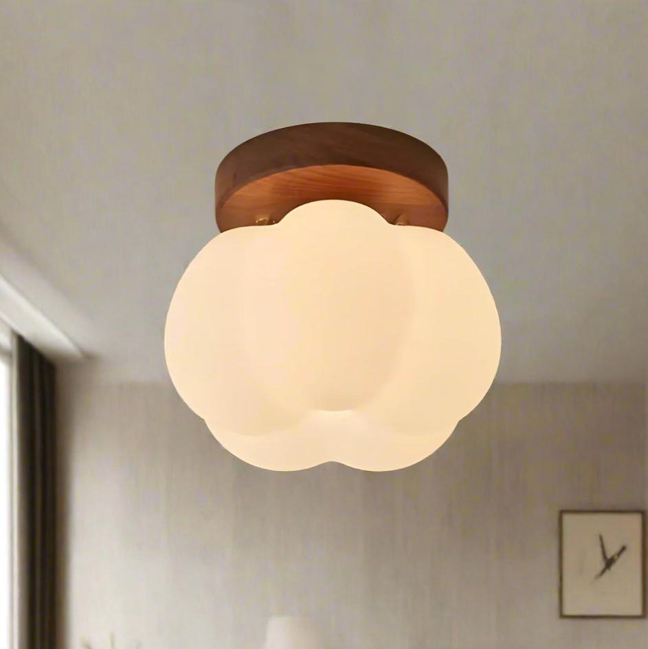 Pumpkin Flush Ceiling Light