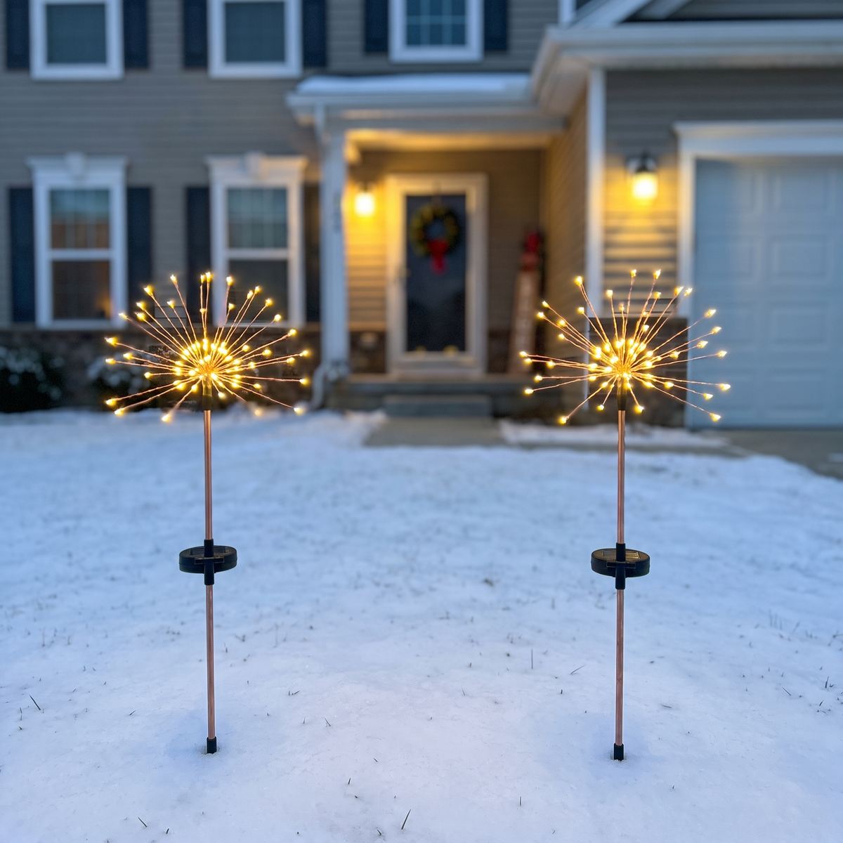 Solar Firework Garden Lights - 2 Lights