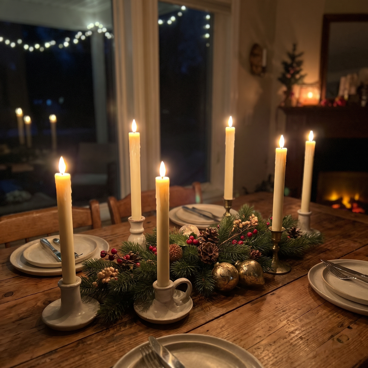 Real Wax Taper Candles