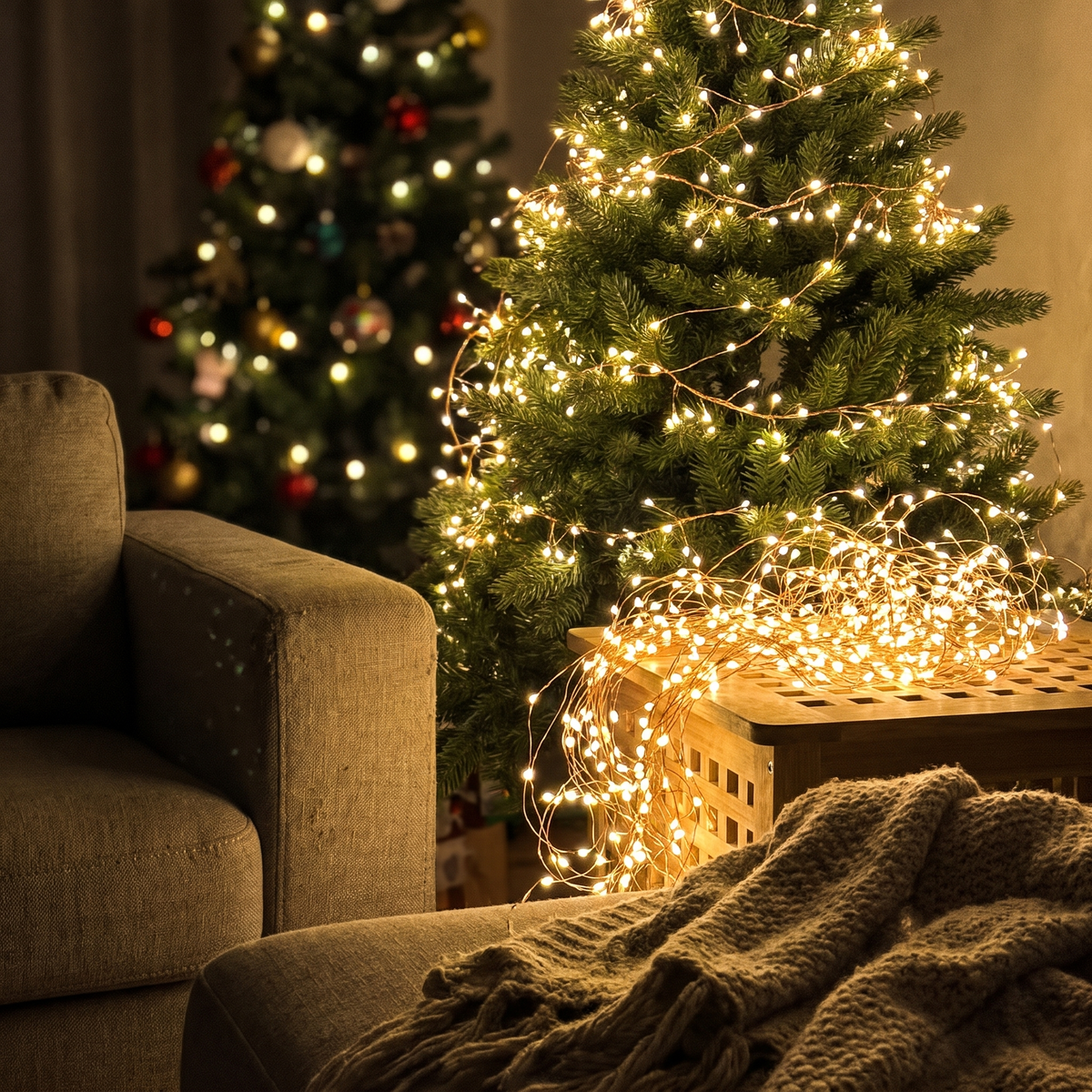 Golden Cluster Twinkle Lights