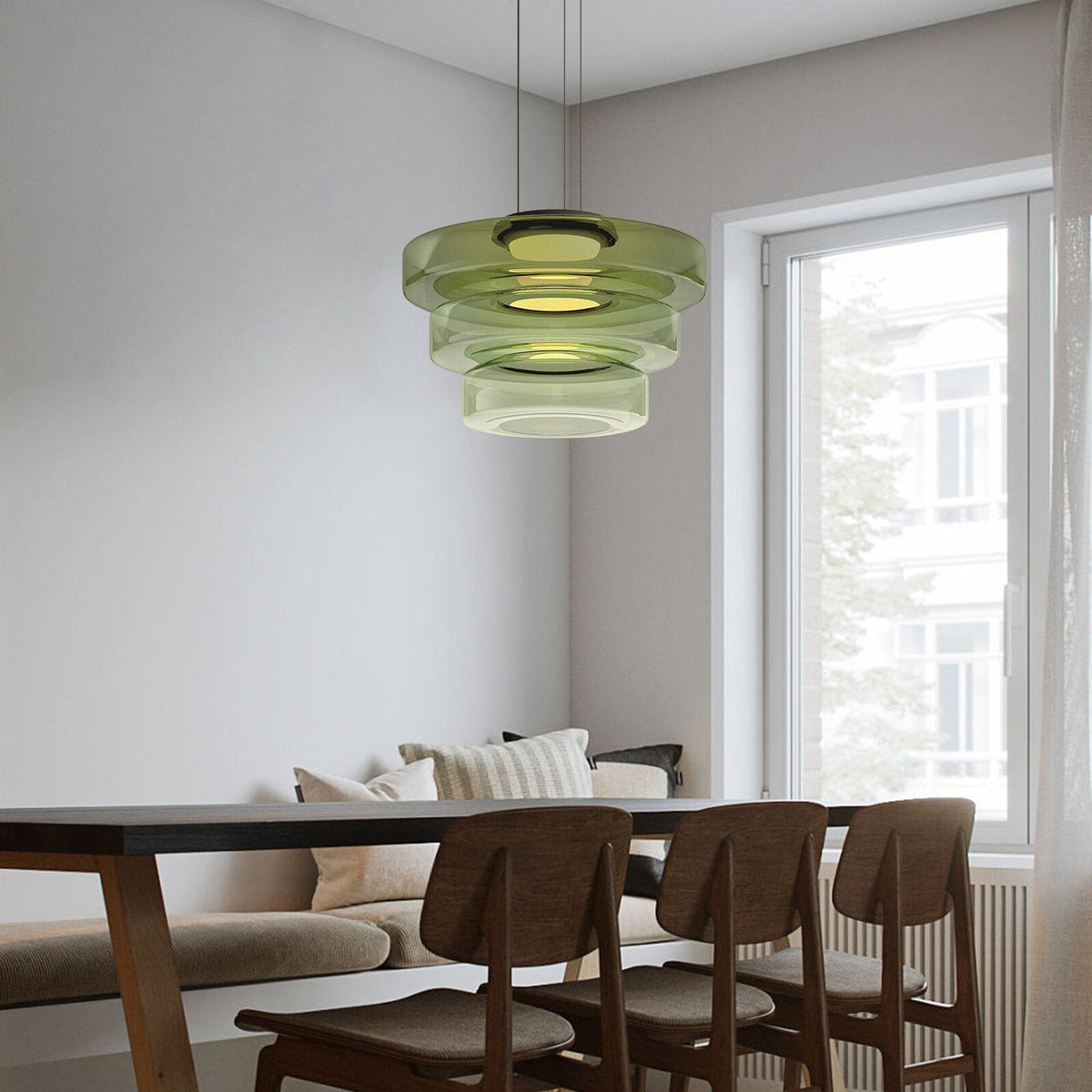 Bauhaus Style Glass Pendant Lights