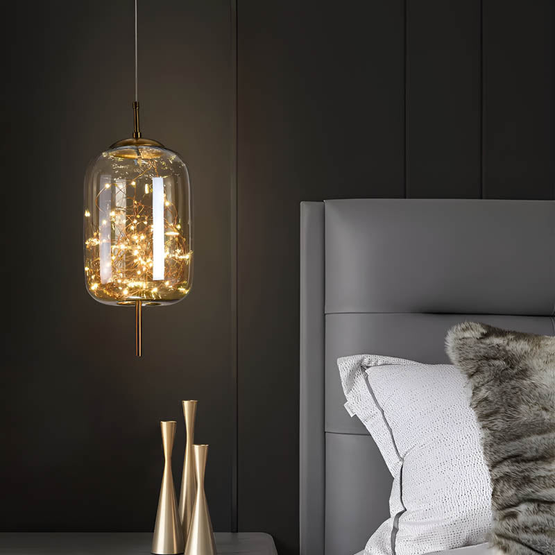 Essence Brown Glass Pendant Light