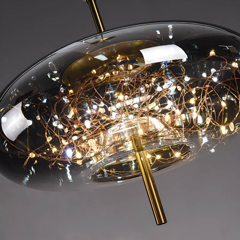 Essence Brown Glass Pendant Light