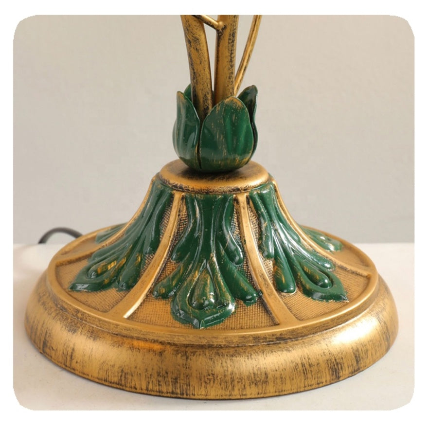 French Flower Table Lamp