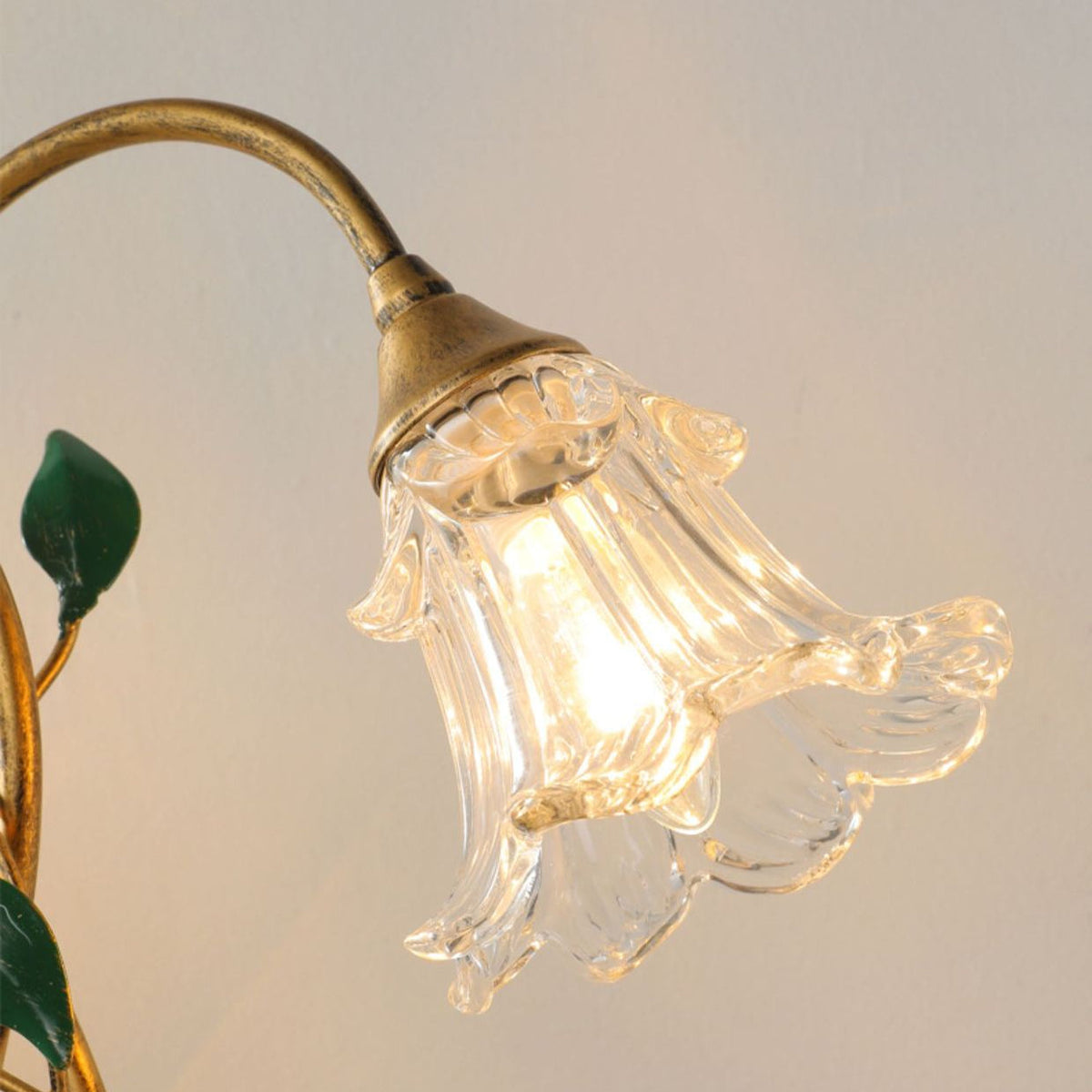 French Flower Table Lamp