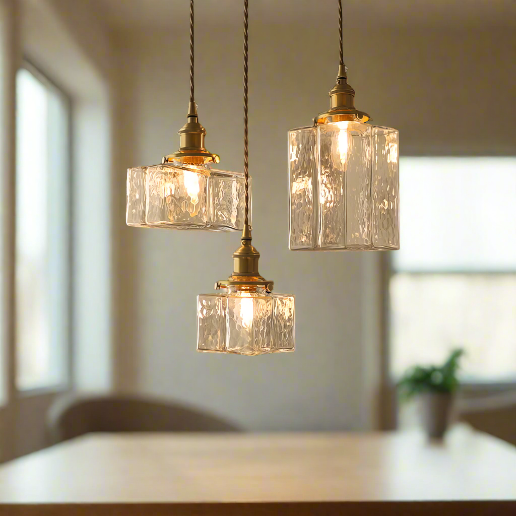 Fatima Retro Glass Pendant Light