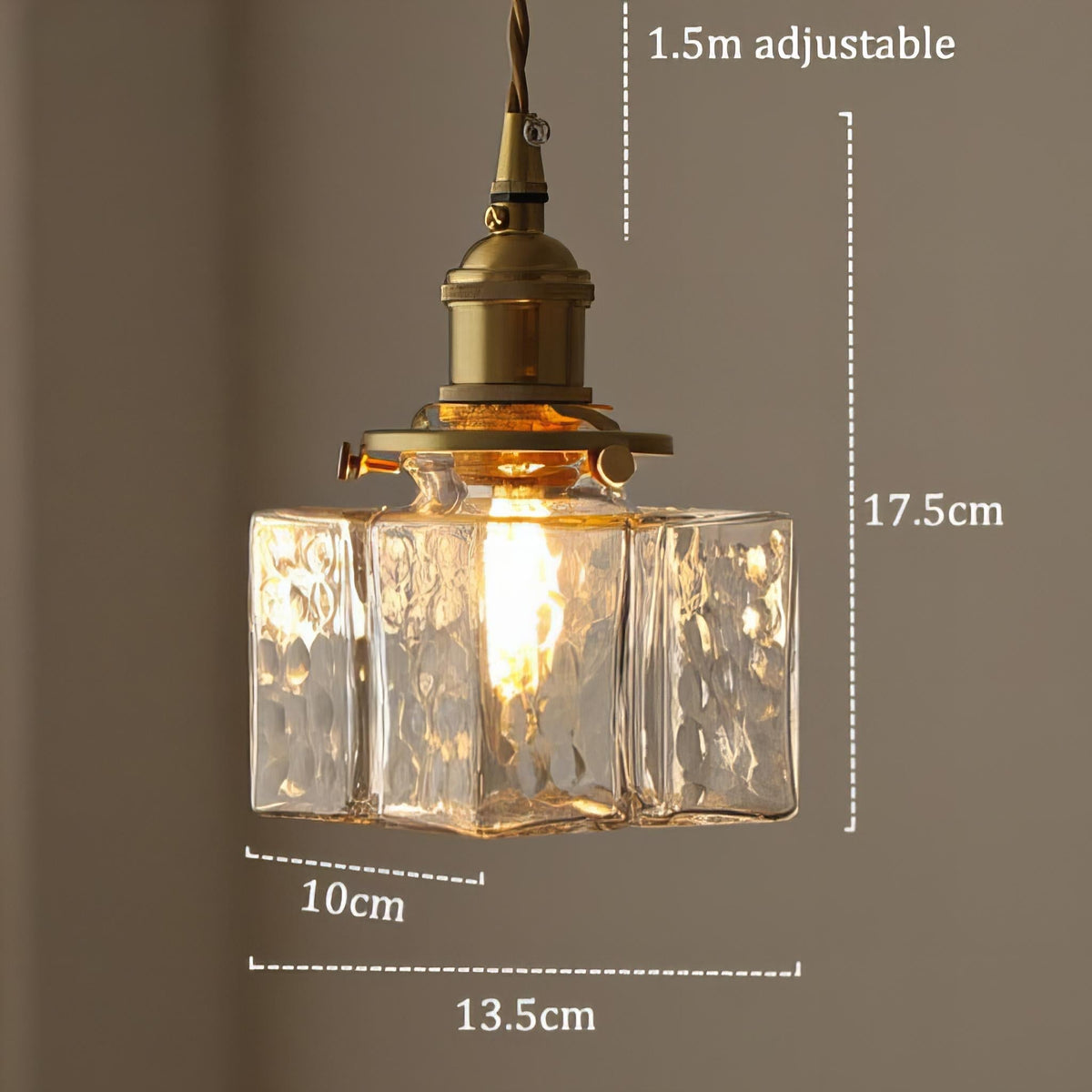 Fatima Retro Glass Pendant Light