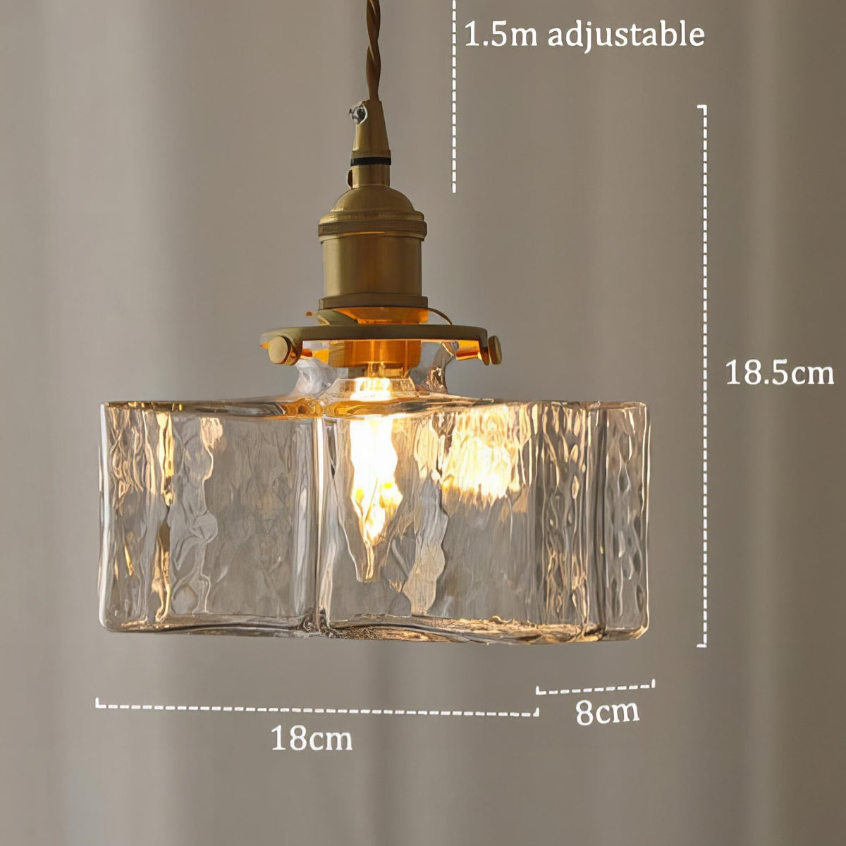 Fatima Retro Glass Pendant Light