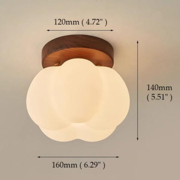Pumpkin Flush Ceiling Light