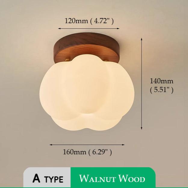 Pumpkin Flush Ceiling Light