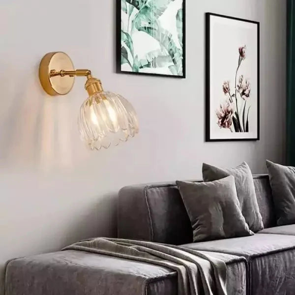 Retro Tulip Glass Wall Light