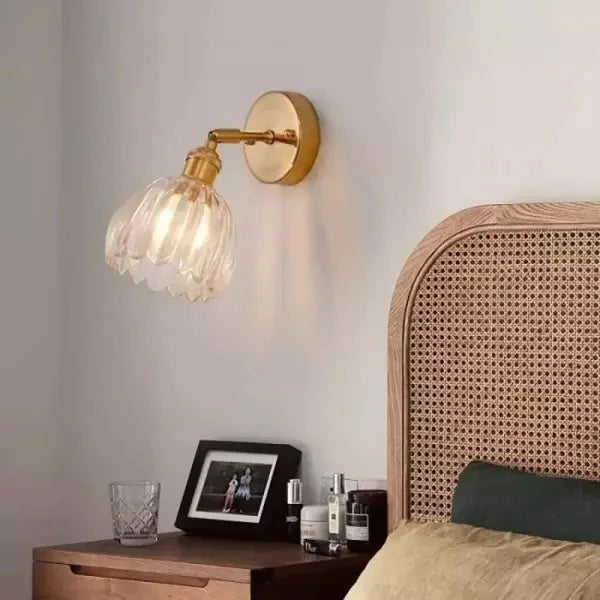 Retro Tulip Glass Wall Light