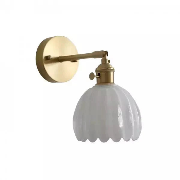 Retro Tulip Glass Wall Light
