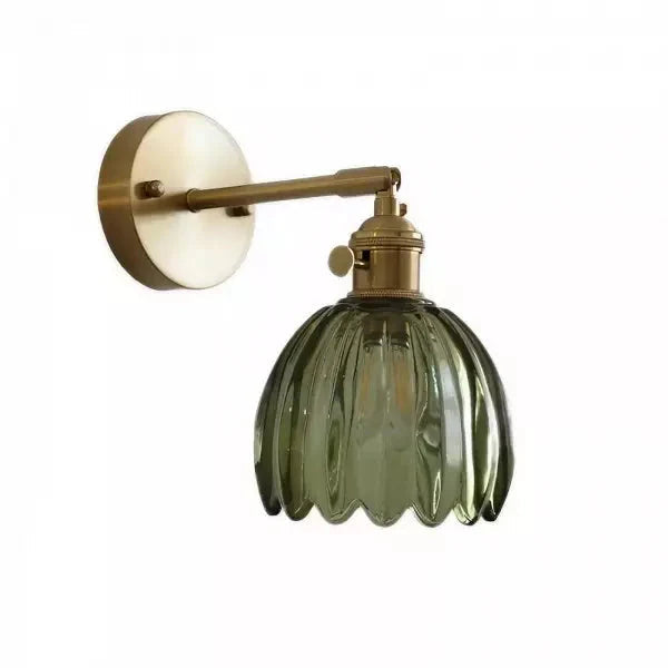 Retro Tulip Glass Wall Light