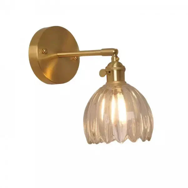 Retro Tulip Glass Wall Light
