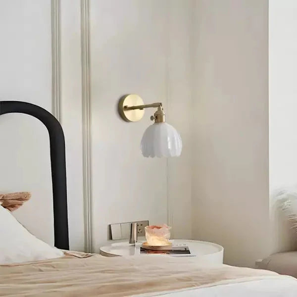 Retro Tulip Glass Wall Light