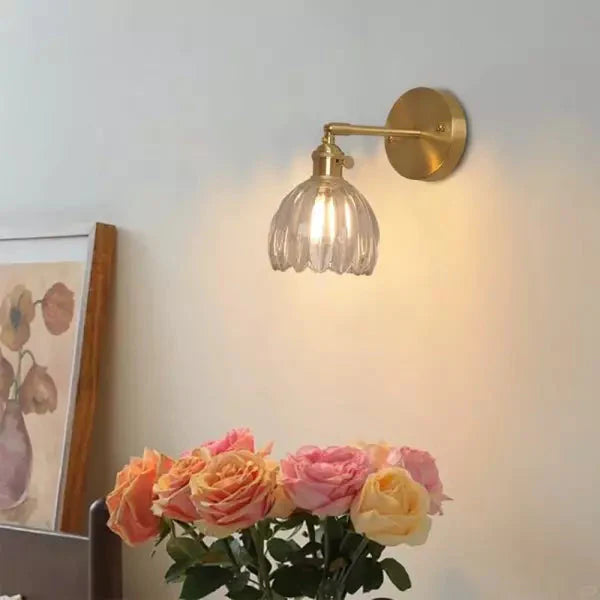 Retro Tulip Glass Wall Light