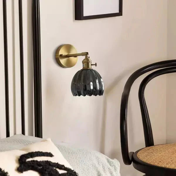 Retro Tulip Glass Wall Light