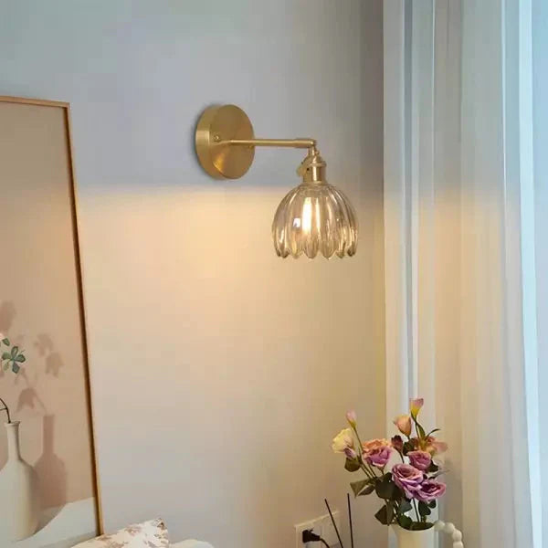Retro Tulip Glass Wall Light