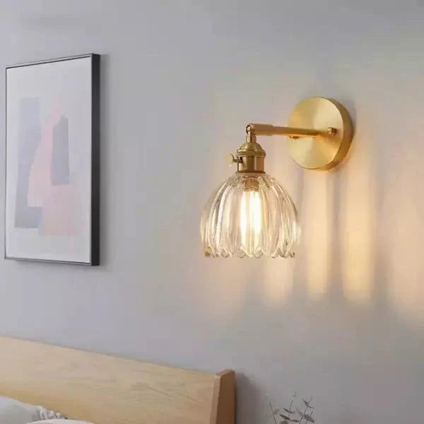 Retro Tulip Glass Wall Light